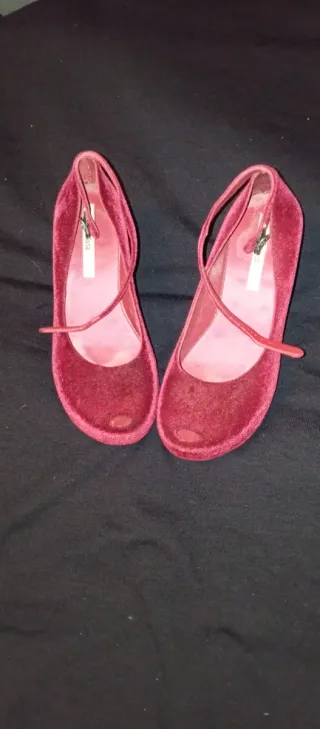 Sandalias Melissa Terciopelo Rojo