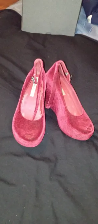 Sandalias Melissa Terciopelo Rojo