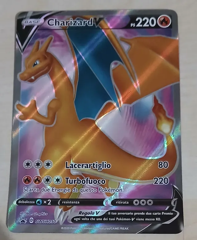 Carta Pokemon Charizard V SWSH050