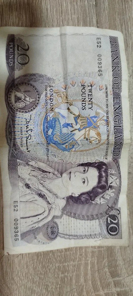 Billete 20 Libras Banco de Inglaterra