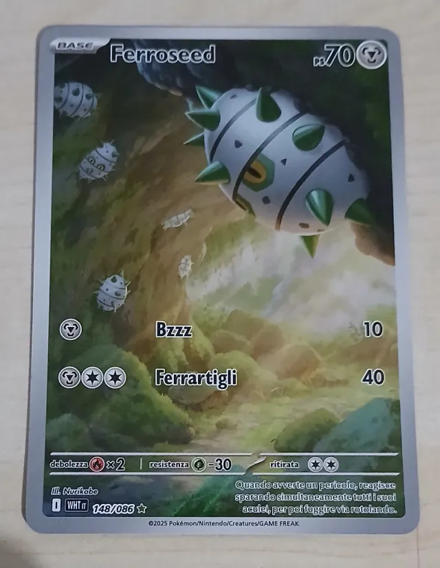 Carta Pokemon Ferroseed Base 148/086