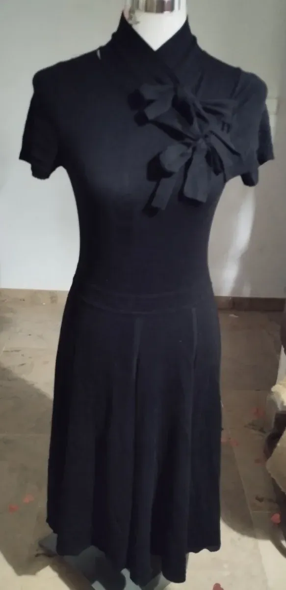 Vestido de punto Kookai negro