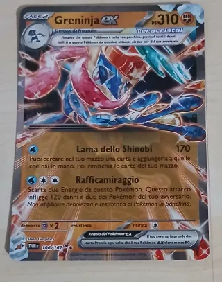 Carta Pokémon Greninja-EX Teracristal 106/167