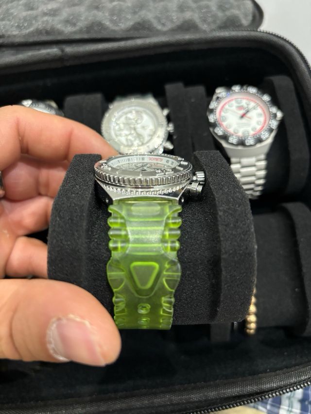 Reloj TechnoSport Cronógrafo Verde/Plata