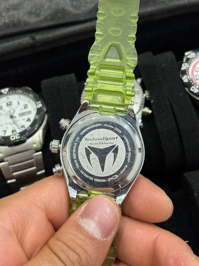 Reloj TechnoSport Cronógrafo Verde/Plata