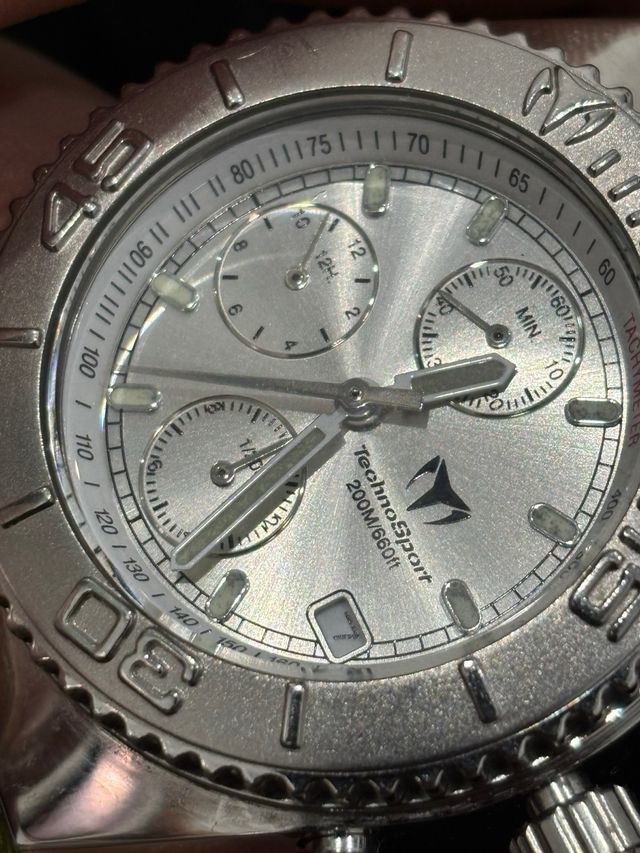 Reloj TechnoSport Cronógrafo Verde/Plata