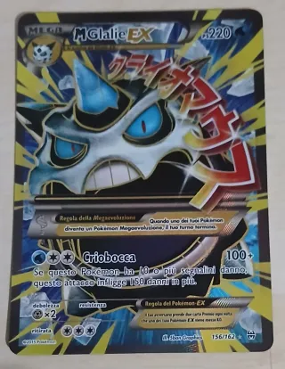 Carta Pokemon MEGA Glalie EX 156/162