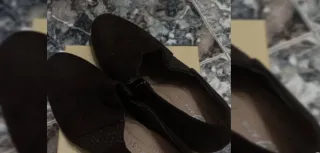 Botines marrones tacón ancho talla 37. Nuevos