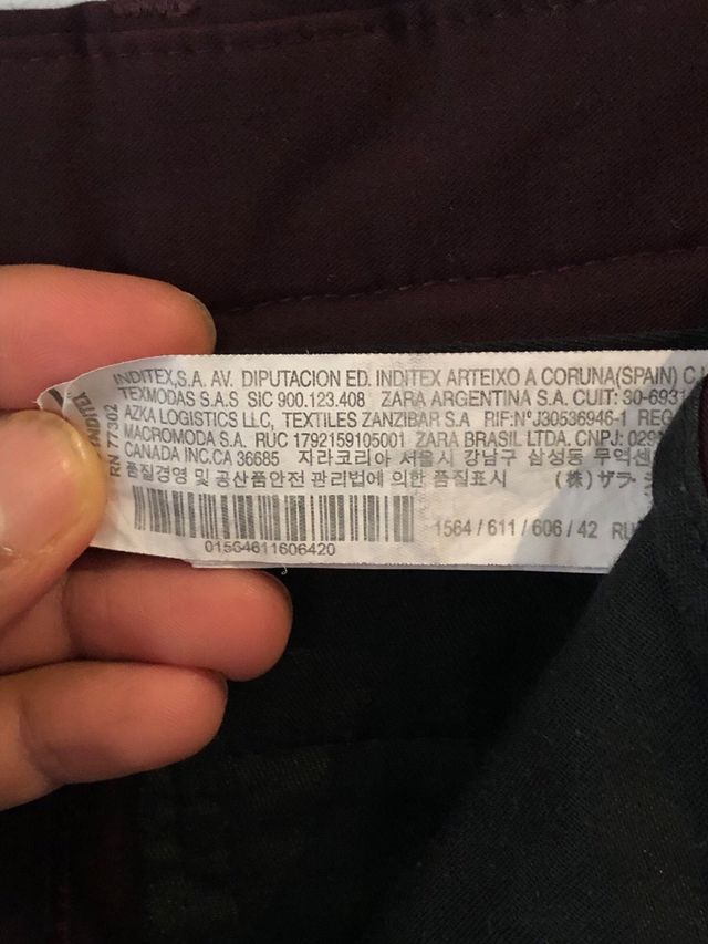 Abito Zara Bordeaux Taglia M