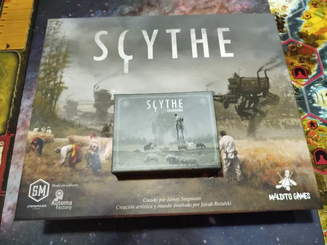 Scythe + expansiones + promos + pack mejora
