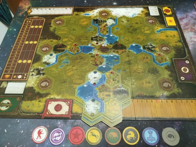 Scythe + expansiones + promos + pack mejora