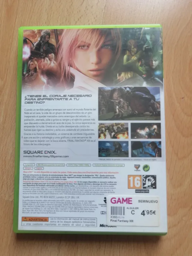 Final Fantasy XIII Xbox 360