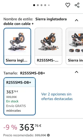 Ingletadora Evolution R255SMS-DB