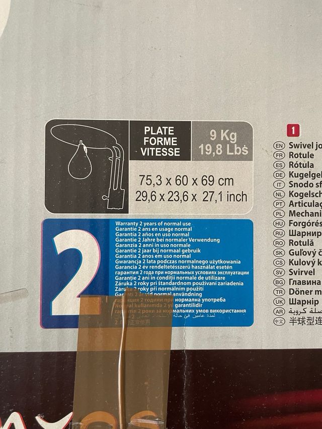 Plataforma y pera de boxeo Domyos