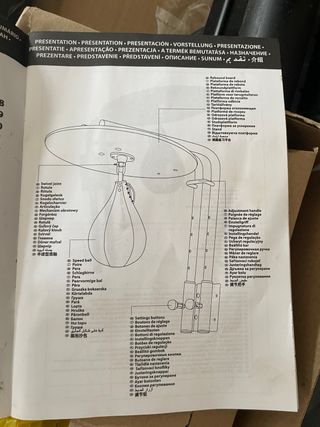 Plataforma y pera de boxeo Domyos