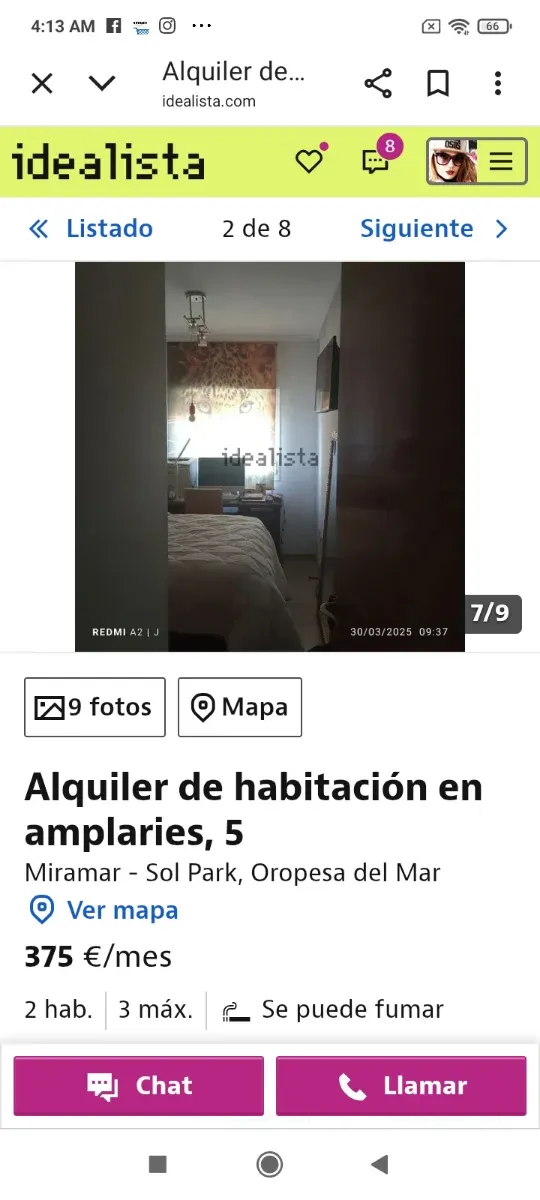 Alquiler habitación Oropesa del Mar