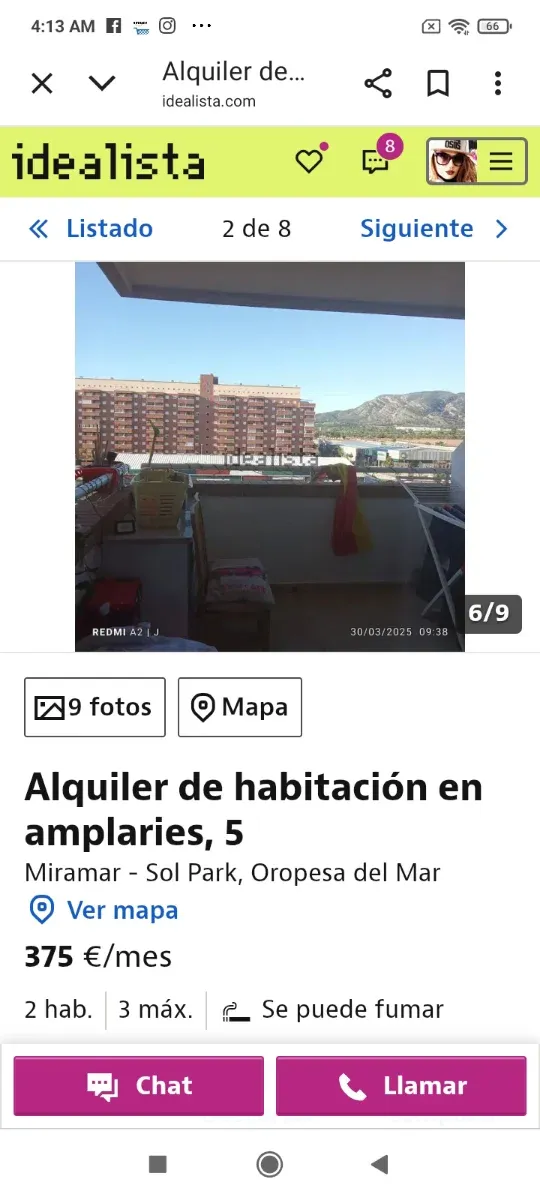 Alquiler habitación Oropesa del Mar