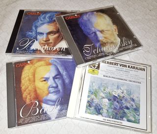 4 CD di musica classica: Beethoven, Bach, Tchaikovsky