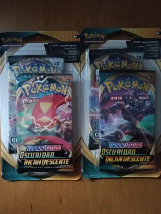 Pack 2 blister Pokémon Espada y Escudo Oscuridad