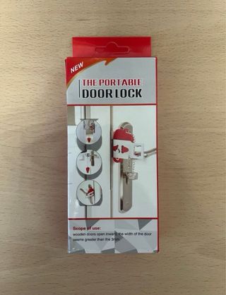 Cerradura de seguridad portátil para puerta