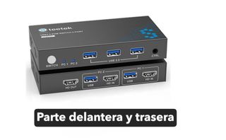 Conmutador KVM HDMI 4K 60Hz USB 3.0