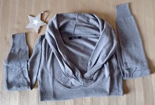 Maglioncino donna scollo a scialle tg S