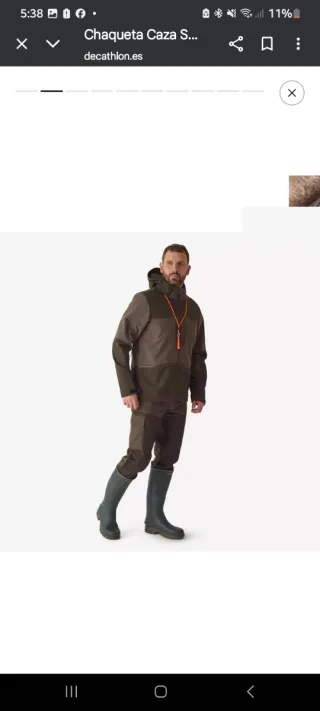 Conjunto Caza Solognac 500 Softshell