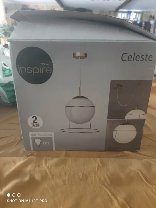 Lámpara colgante Inspire Celeste