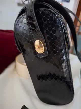 Borsa vera pelle pitone vintage anni 90