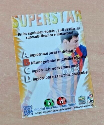 2014 - CARD DE MESSI MUNDICROMO FCB SUPERSTAR #027