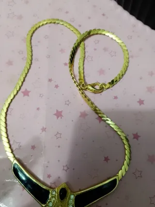 Collana vintage oro e nero