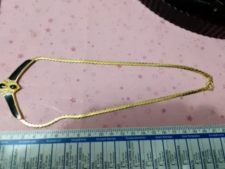 Collana vintage oro e nero