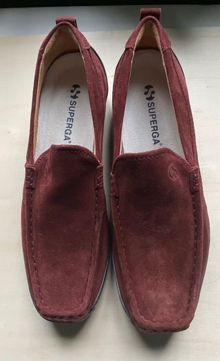 Mocasines ante Superga Talla 38 Burdeos