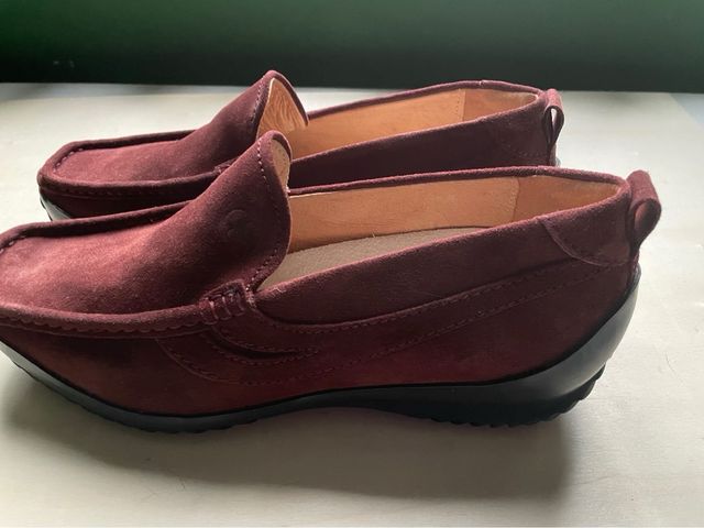 Mocassins de napa Superga tamanho 38 Bordeaux