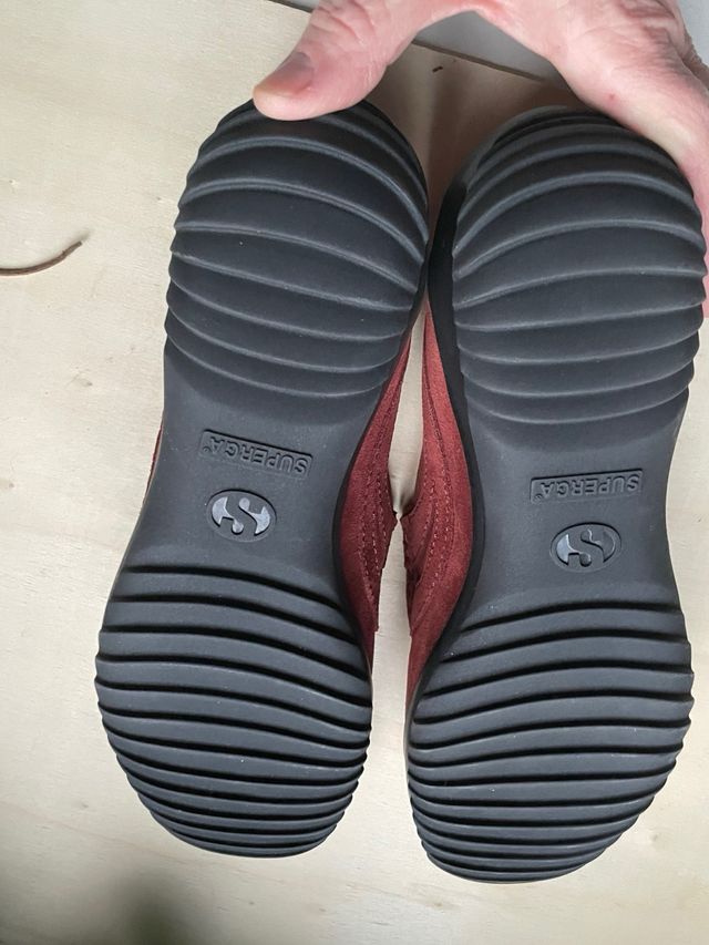 Mocassins de napa Superga tamanho 38 Bordeaux