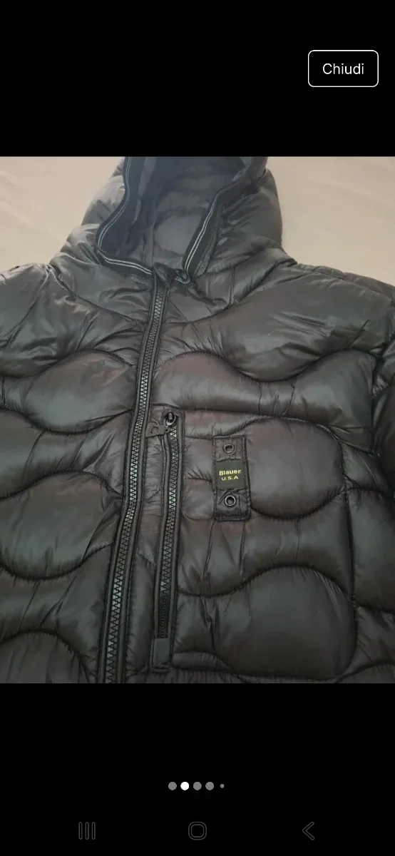 Piumino uomo nero Blauer taglia XL