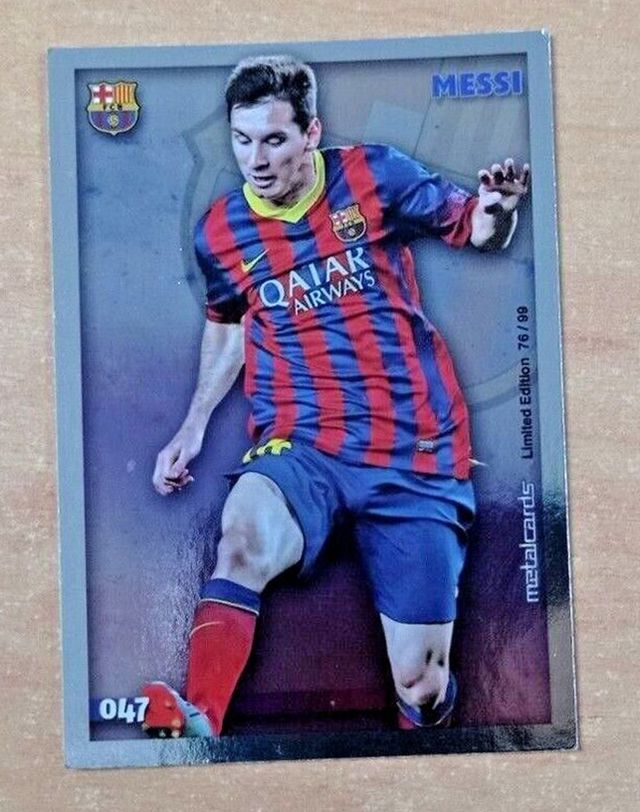 2014 - CARD DE MESSI - FCB MUNDICROMO #047 Brillo