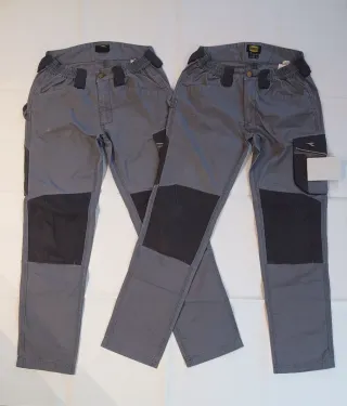 2 Pantaloni da lavoro Diadora grigi