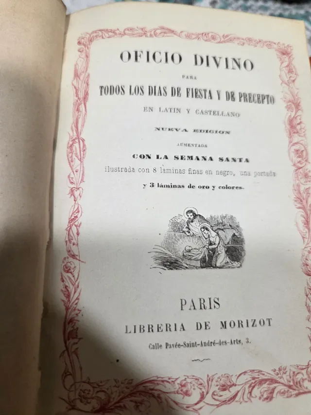 Libro oficio divino  Cin la semana santa  PARIS