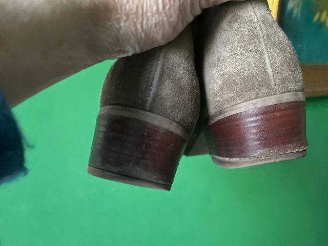 Botins de napa marrom tamanho 36