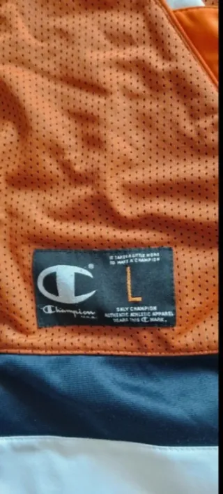 Giacca Champion Arancione Bianca Taglia L