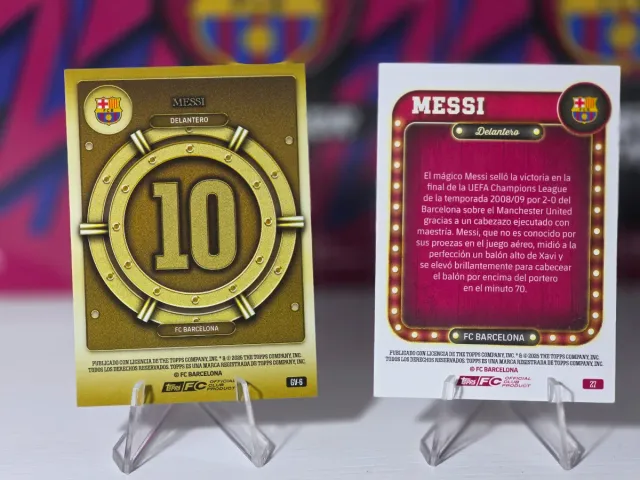 Lote x2 Lionel Messi Topps Tin Set FC Barcelona