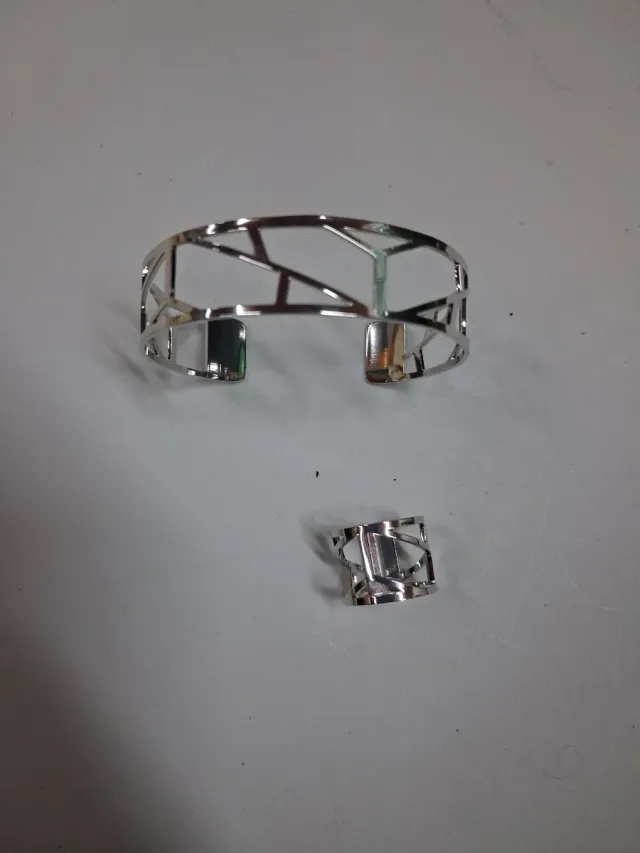 Conjunto Pulsera y Anillo Acero Inoxidable