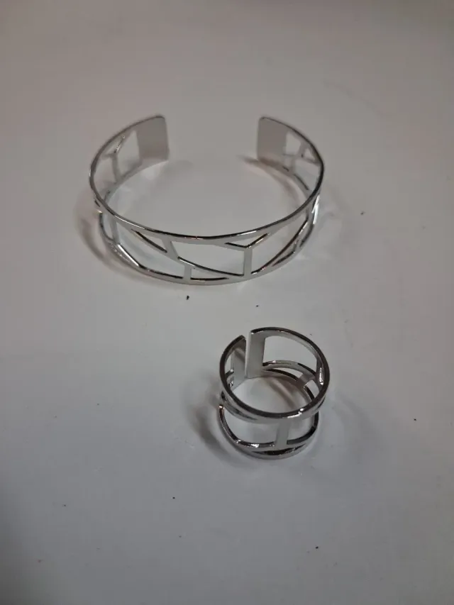 Conjunto Pulsera y Anillo Acero Inoxidable