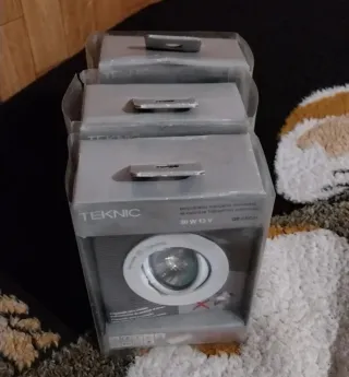 3 Focos Techo Halógeno TEKNIC 50W 12V