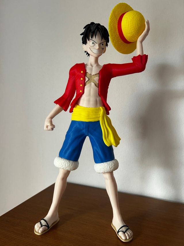 Figura 3D Luffy One Piece 35 cm