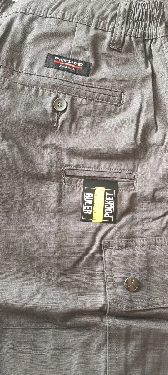 3 Pantaloni Corti da Lavoro Payper Grigio Taglia M