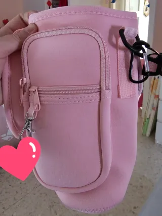 Bolso Bandolera Rosa para Stanley 40oz o similar