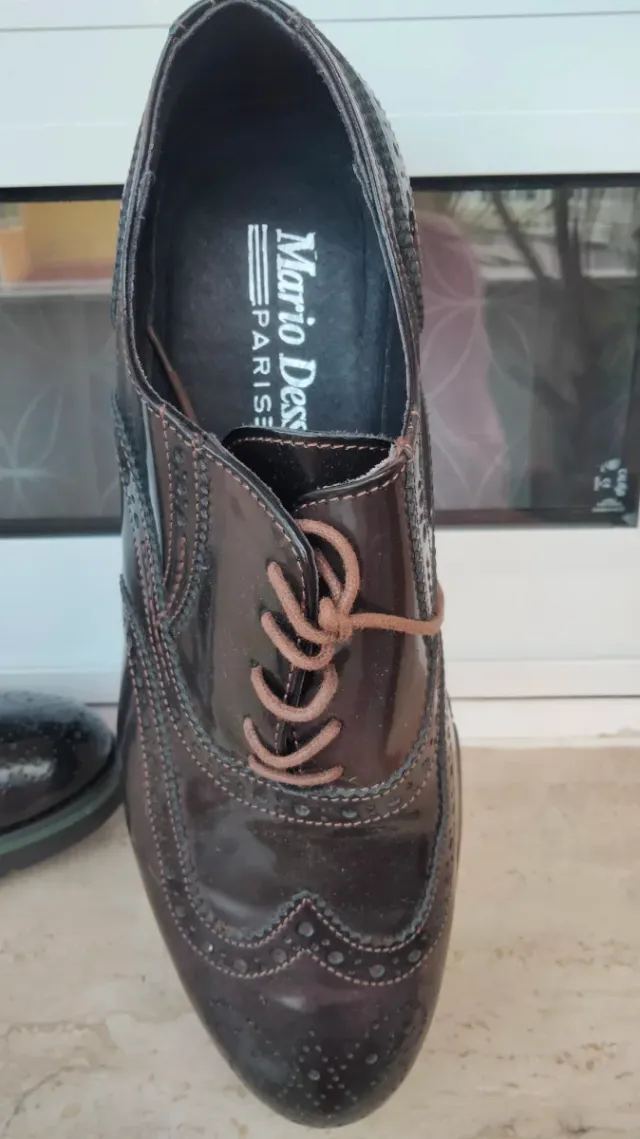 Scarpe uomo eleganti marroni in vernice