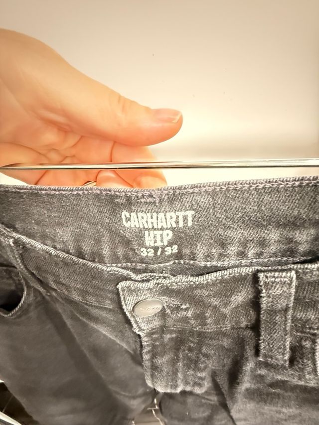 Vaqueros Carhartt Pitillo Talla 32 Negro